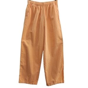 Urban Outfitters Peach Corduroy Pants S | Medium-Wale, Cool Oversized Fit